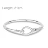 2023 Hot 925 Sterling Silver Original Me Bracciale Fit Brand Me Branelli di fascino Moda Infinity Nodo Donne femme Bracciale gioielli