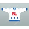 Anpassad Bob Whyte 4 Le National de Quebec Hockey Jersey Lance ET Compte New Top Stitched S-M-L-XL-XXL-3XL-4XL-5XL-6XL