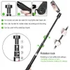 Supporti Treppiede per selfie stick per telefono Supporto per treppiede per selfie flessibile con testa a vite 1/4 con supporto per telecomando Bluetooth per telefono