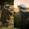 Wide Brim Hats Bucket Hats Camouflage Tactical C Military Boonie Hat US Army Cs Sniper Men Outdoor Sports Sun Bucket C Fishing Hiking Hunting HatsL231216