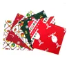 Hondenkleding Huisdier Kerst Handdoek Kat Kerstman Kraag Kitten Puppy Katoen Driehoek Slab Feestkostuums Vakantie Sjaal Accessoires