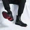 Botas clássicas chelsea botas para homens botas de tornozelo negócios apontou toe moda cowboy botas deslizamento-on luxo lazer vestido botas masculinas 231216