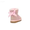 أستراليا الكلاسيكية Mini Kids Ug Boots Girls Toddler Shoes Winter Snow Sneakers Designer Boot Youth Chesut Rock Rose Gray