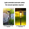 Tuindecoratie LED Solar Outdoor Pathway Lights Tungsten Gloeilamp Path Walkway Verlichting Waterdicht Landschap Yard Gazon Oprit 231216