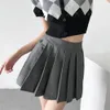 Dresses High Waisted Skirts Womens Sexy Mini Skirts Vintage Pleated Skirt Korean Tennis Skirts Short White Black Khahi Skirt with Shorts