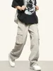 بنطلون جينز للرجال الأنبوب المستقيم على التوالي سراويل ملابس للرجال والنساء العلامة التجارية ذات الأزياء العالية في الشارع Cleanfit Micro Flare غير رسمي