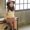 Trousers Children Girls Legging Fleece Warm Kids Trousers Lace Skirt Princess Girl Legging DT259 231215