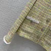 Milan Runway Jackets 2024 New Spring O Neck Long Sleeve Brand Same Style Coats Women's Designer Tops 1216-15
