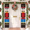 Nutcracker Soldier Banner Christmas Decor For Home Merry Door Xmas Ornament Happy Year 2022 Navidad 211022324H