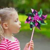 Trädgårdsdekorationer 50st Pinwheel Yard Planter Colorful Windmill Stakes Decoracion Kids Toy Outdoor Decor Rainbow Pinwheels Home 231216