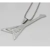 Pendant Necklaces Fashion Guitar Jewelry High Quality Stainless Steel Necklace Contains Chain N4058