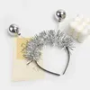 Haarschmuck MXMB Einzigartiges springendes Glühbirnen-Stirnband Festival Hoop Weihnachtsauftritte Kopfbedeckung Halloween-Party-Kostüm-Requisite Unisex