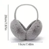 Protetores de orelha sólidos macios de pelúcia manter mais quente inverno earmuffs para mulheres homens moda ao ar livre earflap proteção orelha muffs capa 231215