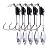 Ganchos de pesca 10 Pcs Ganchos de pesca ponderados com travas de torção 8.5G Jig Head Hook Spinning Blade Wide Crank Fishhooks Spinner Fishhook 231216