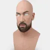 Mâle latex réaliste adulte silicone masques complets pour homme cosplay masque de fête fétiche réel skin156j