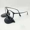 Marcos de gafas de sol de moda Anteojos magnéticos Marco óptico de borde completo con gafas de sol Clip Gafas de forma cuadrada 3019 231215