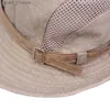 Cappelli a tesa larga Cappelli a secchiello Cappello a secchiello per esterni Uomo Estate traspirante Panama C Cotone Giungla Pesca Cappello a rete Trekking Spiaggia Protezione solare Cs per uomoL231216