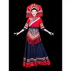 Stage Wear 2023 Kinesiska traditionella etniska minoriteter Style Kostym Set Female Zhuang Zu kjoldansprestanda