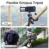 Hållare Ulanzi Vlogging -kit för smartphone avtagbar bläckfisk stativkit videor Video Live selfie Fill Light Filmmaking Kit med Mic LED -ljus