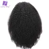 Perruques synthétiques queue de cheval brossée cheveux humains africain torsadé bouclés réel brésilien Remi clip 1226 pouces 70120G Luffy 231215