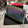 Klasyczny IEBOY LUXURY PERYLY-LUSTRE Gradient Designer Crossbody Bag francuska marka moda dla kobiet na ramię torebka Wysokiej jakości pani oryginalna skórzana torba komunalna