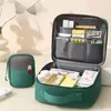 Bolsas cosméticas Cajas de la bolsa Organizador de caja portátil Kit de primeros auxilios de almacenamiento al aire libre Hogar impermeable 231215
