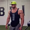 T-shirts hommes 2021 Nouveaux hommes Débardeurs en coton Gym Fitness Gilet Scle Sleless Chemise Singlet Undershirt Casual Bodybuilding Sports VestL231216