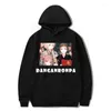 Herenhoodies Danganronpa Oversized hoodiesweatshirt Karakterprint Effen Losse truien Lange mouw met capuchon Streetwear Hoody Game Top