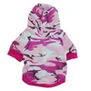 Hundkläder Cotton Pet Coat Camouflage Cat Winter Puppy Padded Kläderjacka Små huvtröjor Armil Militär kostym