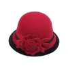 Berets Damen Herbst- und Winterblumen, rundes Oberteil, lässige Fischer-Beckenkappe, kleine Melone