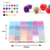 Charms 2 3 4mm glazen rocailles sieraden maken Kit kralen voor armbanden Bead Craft Kit Set, glas zaad brief alfabet Diy kunst en ambacht