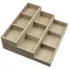 Bolsas de joyería Caja de madera Caja de almacenamiento Organizador de exhibición Vintage Baratija Estilo Titular Cajón de tocador