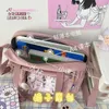 Evening Bags Japanese High School Girls Crossbody Nylon Book Bag Transparent Itabag Women Handbags JK Second Element Shoulder 231216