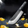 Handmade Forged Professional Kitchen LNIFE Chef Slicing Meat Cleaver High-carbon Steel Traditional Chinese Slaughter Knives294G