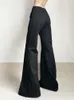 Pantalon femme TPJB Flare taille basse femme décontracté haute rue pantalon basique femmes botte coupe plis tout Match mode coréenne