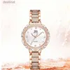 الساعات النسائية Wiilaa Women Winst Watches for Clock Clock Rose Gold Women Bracelet Quartz Watches Luxury Luxury elegant Rhinestone dropshipl231216
