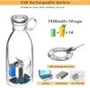 Fruit Vegetable Tools Portable Blender Fresh Juice Mixer Electric Wireless Charge Mini Mixers Juicer Cup Milkshake Maker Machine 231216