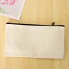 Opbergtassen 10 stks canvas make -up ritsje Pouch Pencil Case blanco DIY Craft Cosmetic voor reisschool