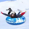 Sledding Single Inflatable Recliner Skiing Ring WearResistant PVC Snowboard Snow Adult Ski Pry Wholesale 231215