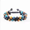 Strand 1PC Bracelet réglable Cristaux de guérison Yoga Pierre Perles Bracelets Méditation Relax Anxiété Bracelet pour Femmes Hommes F1913