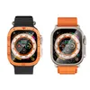 Apple Watch Ultra1 /Ultra 2 49mm用のアルミニウム合金フレーム付き2パック強化ガラススクリーンプロテクター