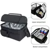 Insulated Thermal Bag Women Men Multifunctional 8L Cooler And Warm Keeping Lunch Box Leakproof Waterproof Black Y200429243s