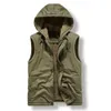 Chaquetas de caza N1 Chaqueta sin mangas para hombre de invierno Chaleco de lana para hombre Descarga cálida Militar Muchos bolsillos Abrigo táctico Chaqueta masculina Talla grande 4XL 231215