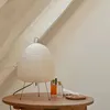 Nowość w japoński styl ryżu Lampa stołowa Lampa stołowa salon sypialnia sypialnia Badanie El Homestay Art Creative Decor Statyw Lampa podłogowa 231216