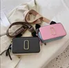 Bolso de diseñador Instantánea Bolso para cámara multicolor Clásico Mini Mark Bag Bolso Bolso de hombro con correa ancha para mujer Moda de lujo Correa de cuero Flash Cartera de alta textura