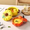 Pentole per zuppa Bella pentola per zucca con coperchio Ciotola per noodle in ceramica Stoviglie per dessert Tazza per stufato Doubleear Opzioni multiple 231215