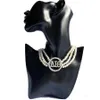 Chokers Handmade Greek Sorority Custom Three Layer White Pearl AEO Letter Necklace Earring Set Jewelry For Women326w