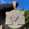 Заводская цена Sterling Sier VVS Муассанит Ювелирные изделия Подвеска в стиле хип-хоп Iced Out Имя Большая буква Подарок для мужчин