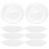 Vaisselle jetable 10 pièces assiettes dîner bonbons plateau de service en plastique porte-fruits stockage décor de bureau collations Dessert