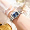 Inne zegarki Binbond Japan Quartz Ruch Golden Women Top Brand Luksusowy pasek ze stali nierdzewnej Tydzień Zegarek Zegar ReliOJ Hombre 231216